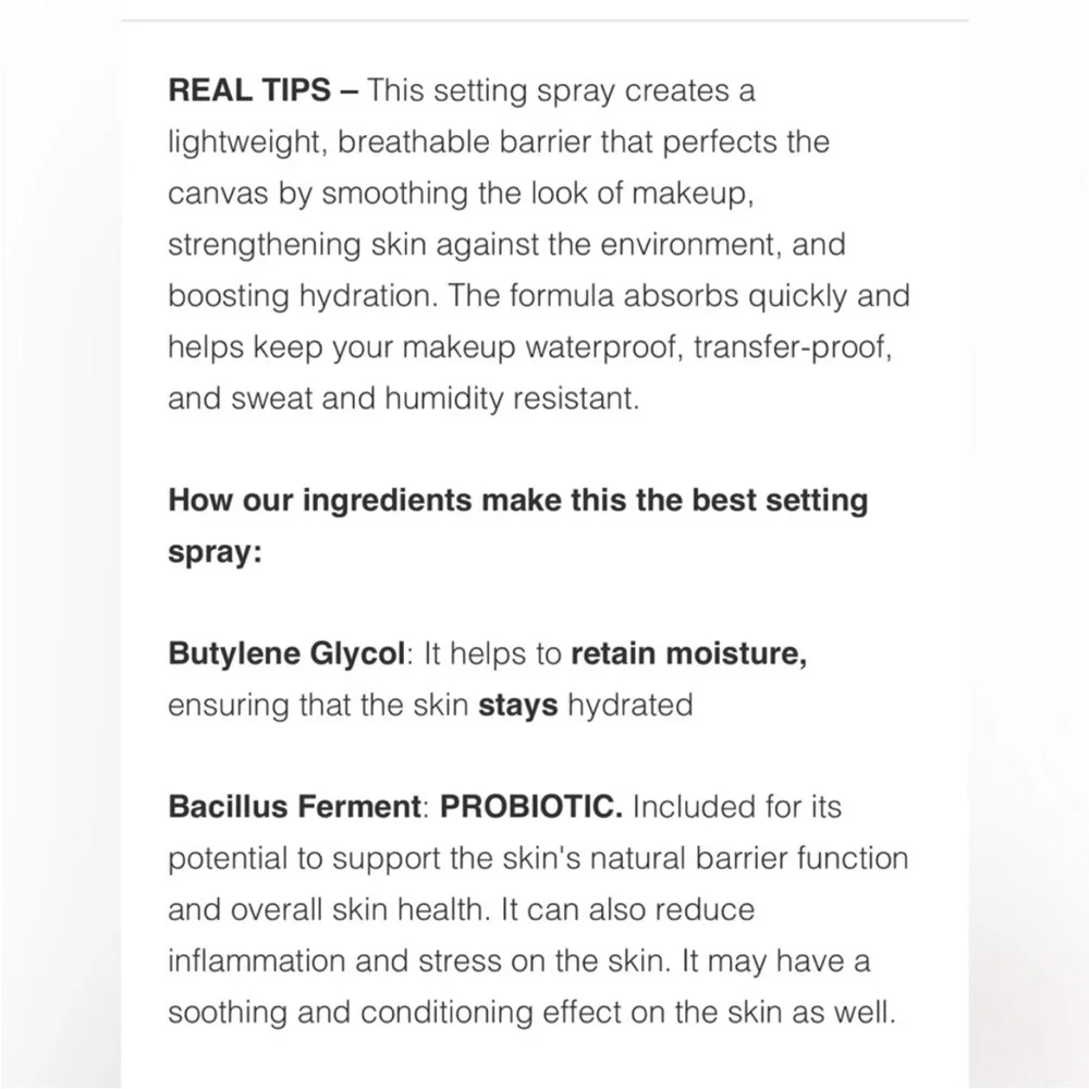 RealHer Hold On To Your Dream Setting Spray